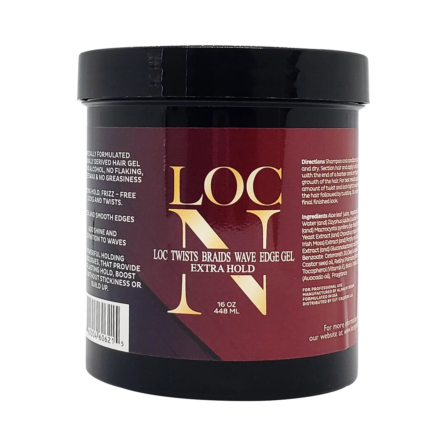 LOC N Twists Braids Wave Edge Gel Extra Hold 16OZ