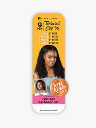 Sensationnel: Curls, Kinks & Co. Textured Synthetic Clip-ins