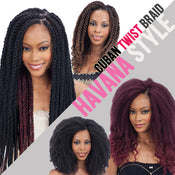 Equal: Synthetic Hair Braids Double Strand Style (Havana Twist) Cuban Twist Braid 16"