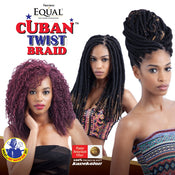Equal: Synthetic Hair Braids Double Strand Style (Havana Twist) Cuban Twist Braid 16"