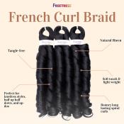 FreeTress Crochet Braids 3X French Curl 22"
