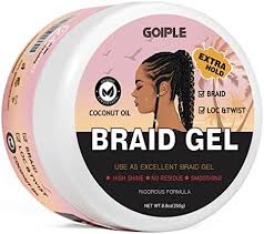 Goiple:  Strong Hold Braid Gel for Braids 16 OZ