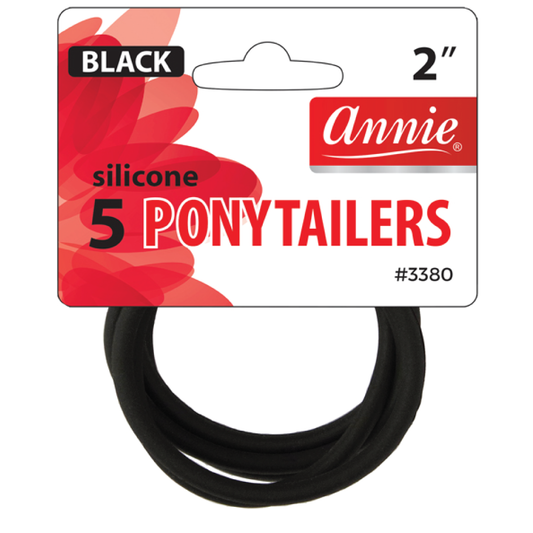 Annie: Silicone 5 Ponytail Holders