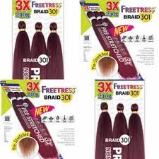 Sensationnel African Collection Kids Jumbo Braid Pre Stretched X Pression  Hair 3x 28” ( 99J Black Wine 3 Packs ) 