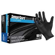 Semper Guard: Black Vinyl Gloves
