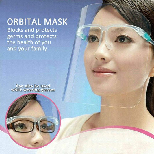 Face Shield with Glasses