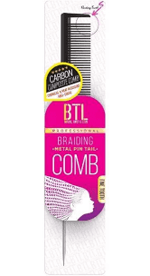 BTL: Braiding Metal Pink Tail Comb